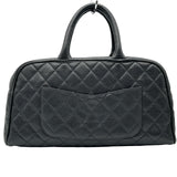 シャネル CHANEL マトラッセ ボストンバッグ A20997 8番台 ブラック ゴールド金具 キャビアスキン レディース ボストンバッグ