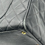 シャネル CHANEL マトラッセ ボストンバッグ A20997 8番台 ブラック ゴールド金具 キャビアスキン レディース ボストンバッグ
