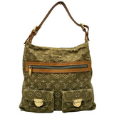 ルイ・ヴィトン LOUIS VUITTON バギーGM M95211 グリーン モノグラム・デニム ユニセックス ショルダーバッグ