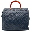 シャネル CHANEL マトラッセ ハンドバッグ 4番台 ネイビー ラムスキン/プラスチック レディース ハンドバッグ