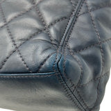 シャネル CHANEL マトラッセ ハンドバッグ 4番台 ネイビー ラムスキン/プラスチック レディース ハンドバッグ
