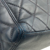 シャネル CHANEL マトラッセ ハンドバッグ 4番台 ネイビー ラムスキン/プラスチック レディース ハンドバッグ