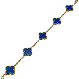 ヴァンクリーフ＆アーペル Van Cleef & Arpels ヴィンテージアルハンブラブレスレット ゴールド Au750 ブルーアゲート ジュエリー