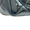 シャネル CHANEL マトラッセフラップチェーンショルダー 21番台 ブラック ゴールド金具 エナメル/レザー レディース ショルダーバッグ