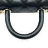 シャネル CHANEL ココハンドルエクストラミニ AP4244 ブラック ゴールド金具 キャビアスキン レディース ショルダーバッグ