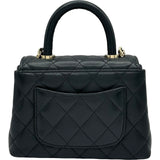 シャネル CHANEL ココハンドルエクストラミニ AP4244 ブラック ゴールド金具 キャビアスキン レディース ショルダーバッグ
