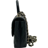 シャネル CHANEL ココハンドルエクストラミニ AP4244 ブラック ゴールド金具 キャビアスキン レディース ショルダーバッグ