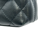 シャネル CHANEL ココハンドルエクストラミニ AP4244 ブラック ゴールド金具 キャビアスキン レディース ショルダーバッグ