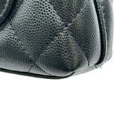 シャネル CHANEL ココハンドルエクストラミニ AP4244 ブラック ゴールド金具 キャビアスキン レディース ショルダーバッグ