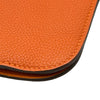 エルメス HERMES ドゴンミーティング □G刻印 オレンジ シルバー金具 トゴ メンズ クラッチバッグ