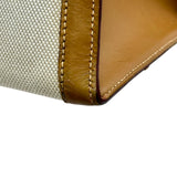 エルメス HERMES ケリー35 外縫い □A刻印 ナチュラル ゴールド金具 トワル/シャモニー レディース ショルダーバッグ