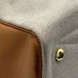 エルメス HERMES ヴィクトリア50 〇J刻印 ナチュラル ゴールド金具 トワル/ヴァッシュ ユニセックス ボストンバッグ