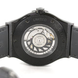 ウブロ HUBLOT クラシックフュージョン スカル ブラックフルパヴェ リミテッド 511.ND.9100.LR.1700.SKULL チタン/ラバーストラップ 自動巻き メンズ 腕時計