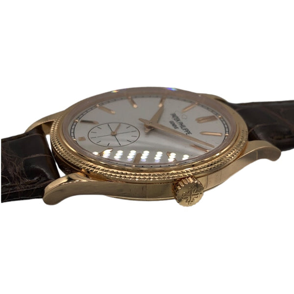 パテック・フィリップ PATEK PHILIPPE カラトラバ 6119R-001 シルバー K18PG/革ベルト メンズ 腕時計