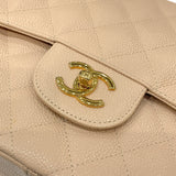 シャネル CHANEL マトラッセ30 チェーンショルダーバッグ A58600 18番台 ベージュ ゴールド金具 キャビアスキン レディース ショルダーバッグ