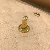 シャネル CHANEL マトラッセ30 チェーンショルダーバッグ A58600 18番台 ベージュ ゴールド金具 キャビアスキン レディース ショルダーバッグ