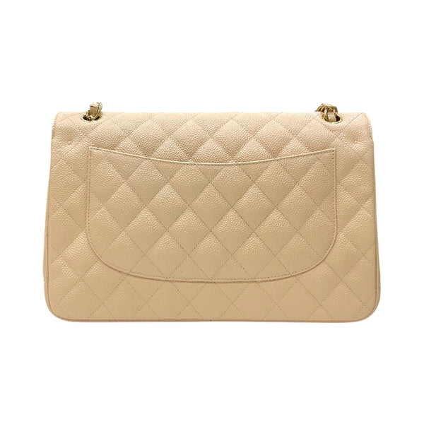 シャネル CHANEL マトラッセ30 チェーンショルダーバッグ A58600 18番台 ベージュ ゴールド金具 キャビアスキン レディース ショルダーバッグ