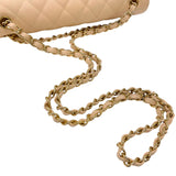 シャネル CHANEL マトラッセ30 チェーンショルダーバッグ A58600 18番台 ベージュ ゴールド金具 キャビアスキン レディース ショルダーバッグ