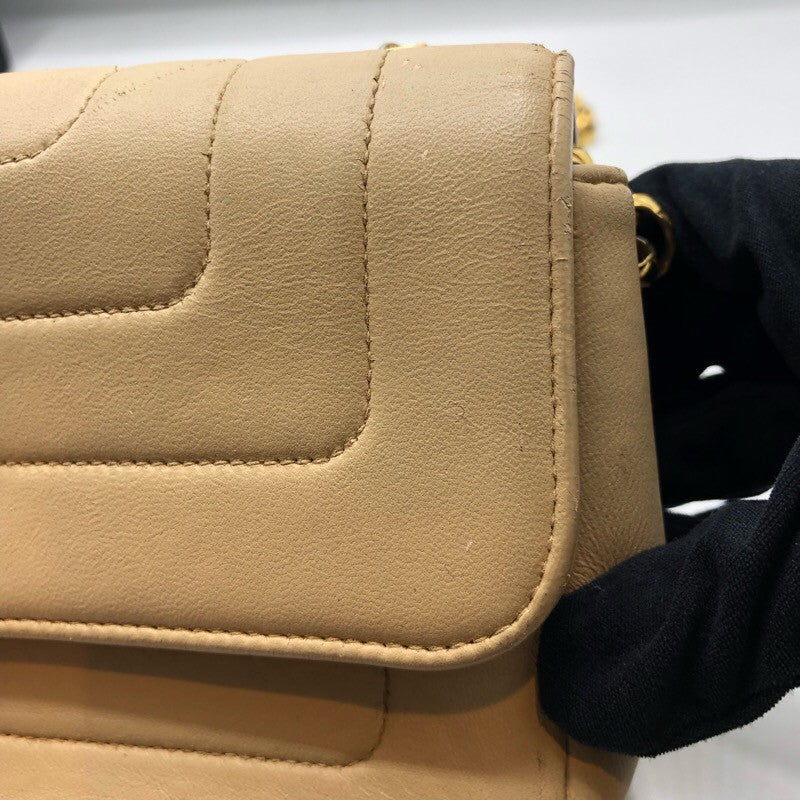シャネル CHANEL マドモアゼル スモールフラップバッグ ベージュ×GD金具 ラムスキン レディース ショルダーバッグ