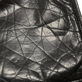 シャネル CHANEL ワイルドステッチ ショルダーバッグ ブラック シルバー金具 レザー レディース メッセンジャーバッグ