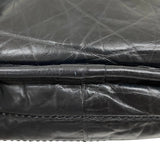 シャネル CHANEL ワイルドステッチ ショルダーバッグ ブラック シルバー金具 レザー レディース メッセンジャーバッグ