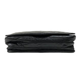 シャネル CHANEL ワイルドステッチ ショルダーバッグ ブラック シルバー金具 レザー レディース メッセンジャーバッグ