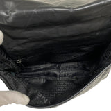 シャネル CHANEL ワイルドステッチ ショルダーバッグ ブラック シルバー金具 レザー レディース メッセンジャーバッグ