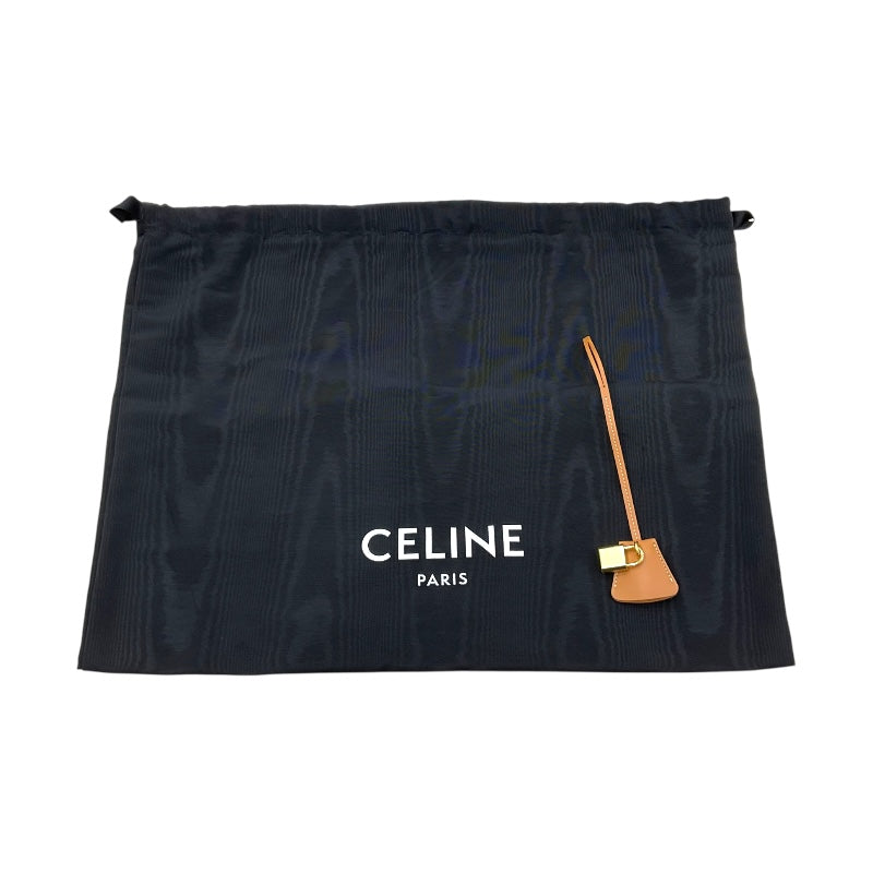 セリーヌ CELINE バーティカルカバ トートバッグ 190402BNZ.02NT ナチュラル×タン コットン/カーフレザー レディース トートバッグ