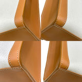 セリーヌ CELINE バーティカルカバ トートバッグ 190402BNZ.02NT ナチュラル×タン コットン/カーフレザー レディース トートバッグ