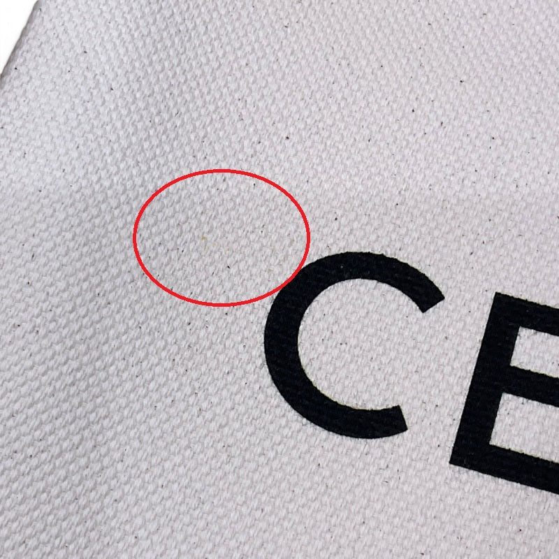 セリーヌ CELINE バーティカルカバ トートバッグ 190402BNZ.02NT ナチュラル×タン コットン/カーフレザー レディース トートバッグ