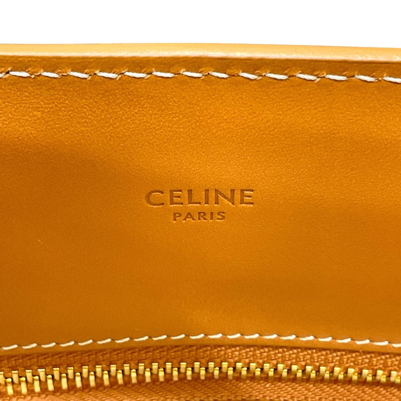 セリーヌ CELINE バーティカルカバ トートバッグ 190402BNZ.02NT ナチュラル×タン コットン/カーフレザー レディース トートバッグ