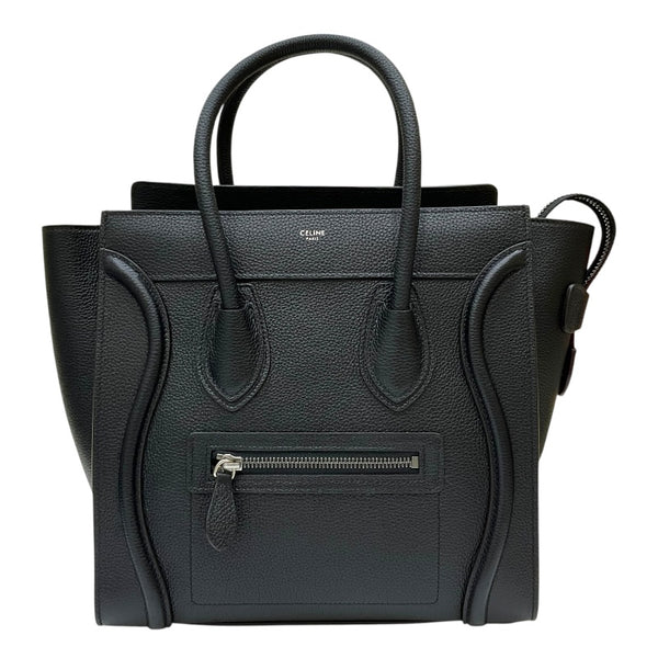 セリーヌ CELINE ラゲージ マイクロショッパー 189793DRU.38NO ブラック カーフレザー レディース ハンドバッグ