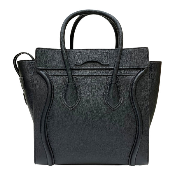 セリーヌ CELINE ラゲージ マイクロショッパー 189793DRU.38NO ブラック カーフレザー レディース ハンドバッグ