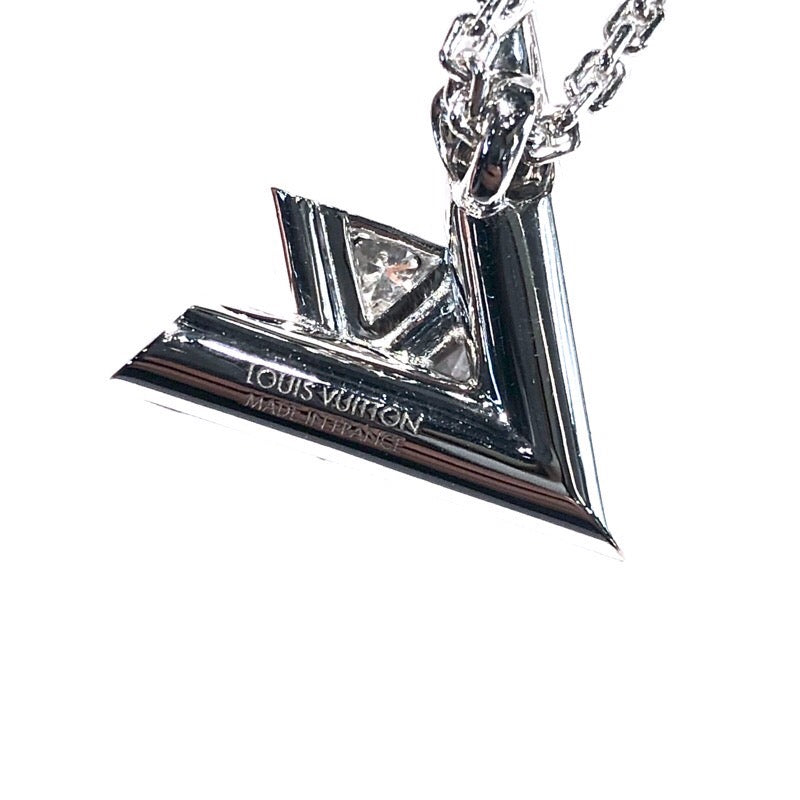ルイ・ヴィトン LOUIS VUITTON パンダンティフ ヴォルトワン ネックレス GM K18ホワイトゴールド ダイヤモンド ジュエリー