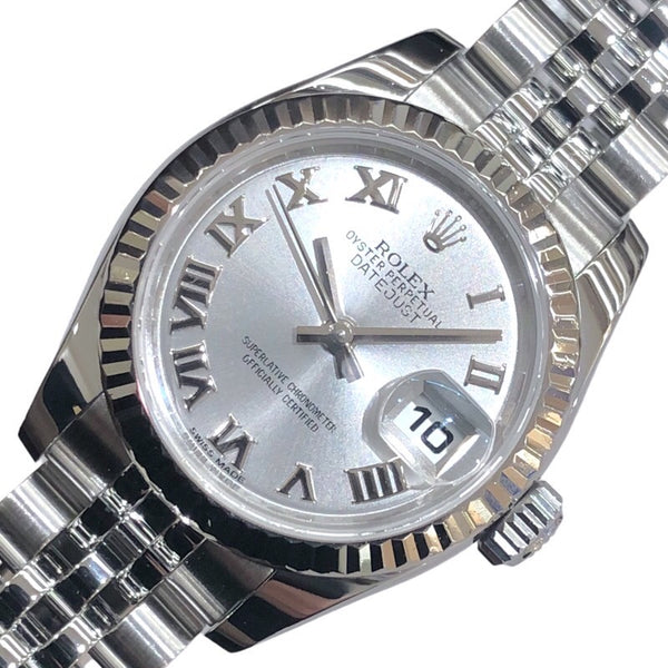 ロレックス ROLEX デイトジャスト26  179174 シルバー K18WG/SS レディース 腕時計