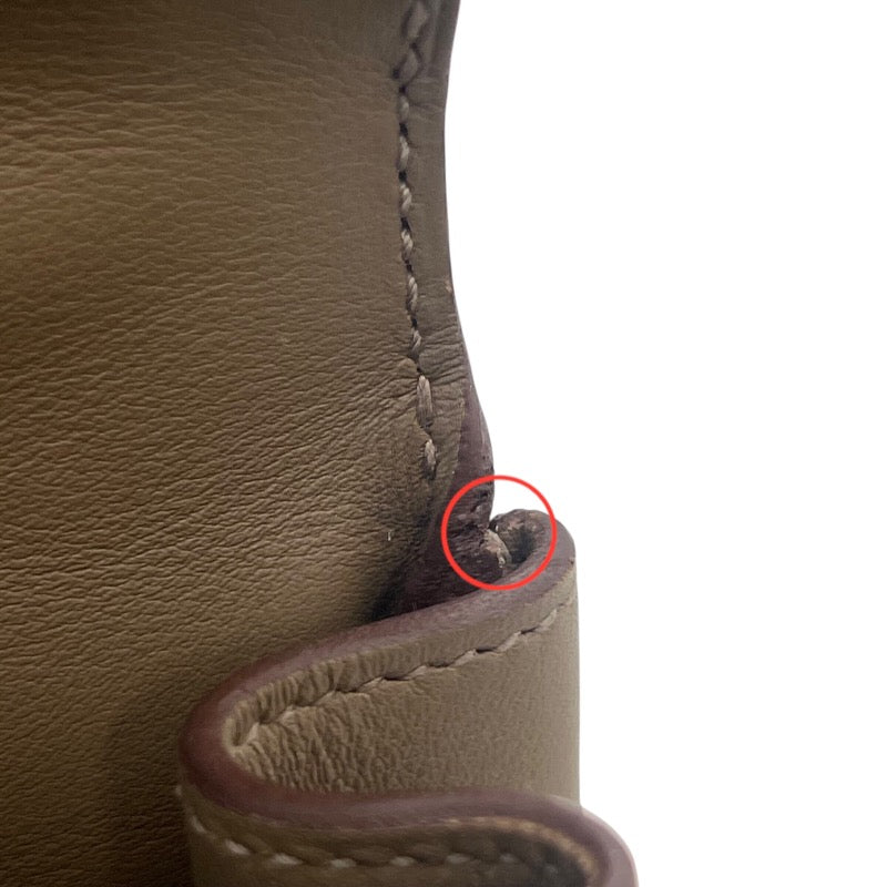 エルメス HERMES ケリームーブ B刻印 エトゥープ×ゴールド金具 スイフト レディース ショルダーバッグ