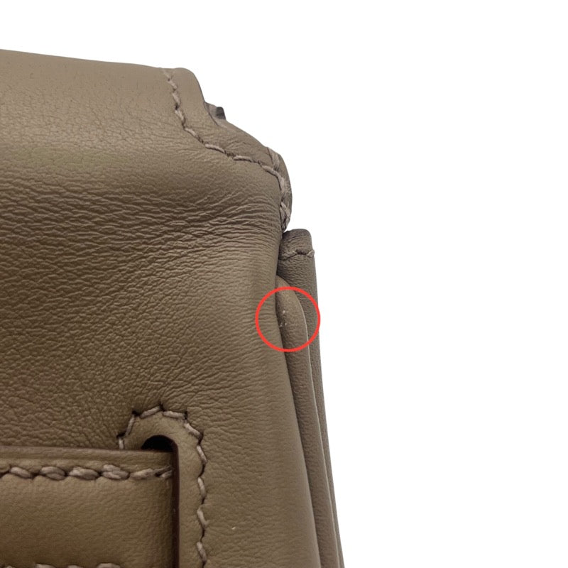 エルメス HERMES ケリームーブ B刻印 エトゥープ×ゴールド金具 スイフト レディース ショルダーバッグ