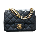 シャネル CHANEL ミニフラップバッグ AS4385 ブラック　ゴールド金具 ラムスキン レディース ショルダーバッグ