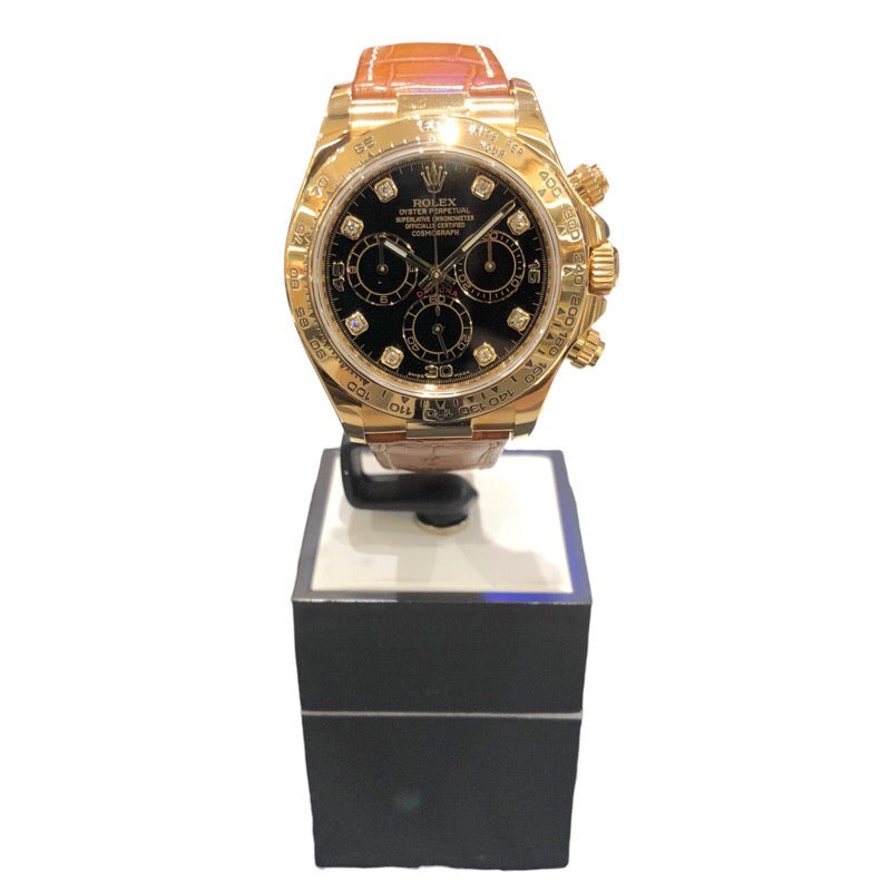ロレックス ROLEX デイトナ 116518G ブラック K18YG メンズ