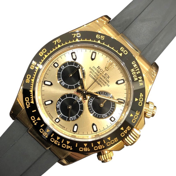 ロレックス ROLEX デイトナ　シャンパン/ブラック 116518LN K18イエローゴールド ラバー メンズ 腕時計