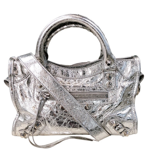 バレンシアガ BALENCIAGA ル シティミニバッグ 806395 シルバー