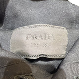 プラダ PRADA ロゴプリントテクニカルパーカー サイズXXL UJL84A ブラック コットン メンズ パーカー