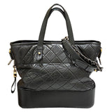 シャネル CHANEL ガブリエル ドゥ シャネル 2WAYトート A91876 ブラック/ゴールド×シルバー金具 カーフ レディース ショルダーバッグ