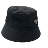プラダ PRADA RE-NYLON トライアングルロゴバケットハット 1HC137 ナイロン レディース その他ファッション雑貨