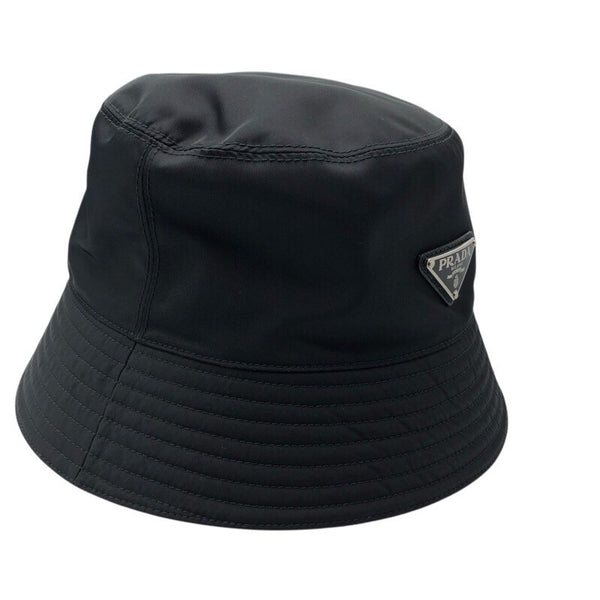 プラダ PRADA RE-NYLON トライアングルロゴバケットハット 1HC137 ナイロン レディース その他ファッション雑貨