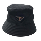 プラダ PRADA RE-NYLON トライアングルロゴバケットハット 1HC137 ナイロン レディース その他ファッション雑貨