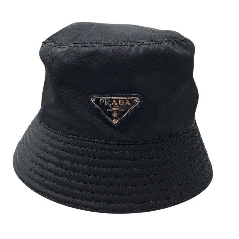 プラダ PRADA RE-NYLON トライアングルロゴバケットハット 1HC137 ナイロン レディース その他ファッション雑貨