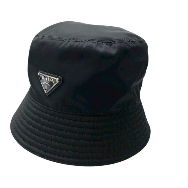 プラダ PRADA RE-NYLON トライアングルロゴバケットハット 1HC137 ナイロン レディース その他ファッション雑貨