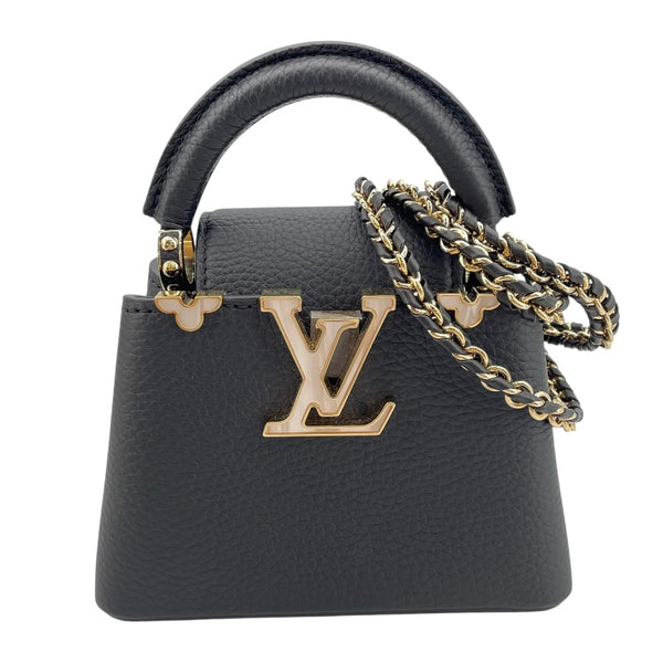 ルイ・ヴィトン LOUIS VUITTON カプシーヌ NANO M10166 ノワール トリヨン レディース ショルダーバッグ