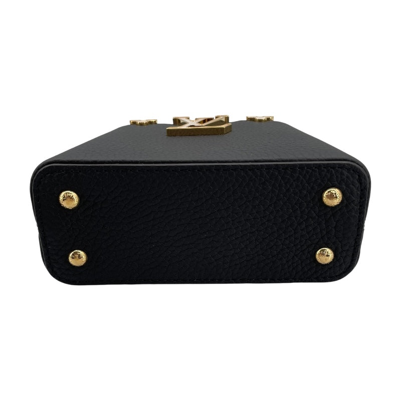 ルイ・ヴィトン LOUIS VUITTON カプシーヌ NANO M10166 ノワール トリヨン レディース ショルダーバッグ